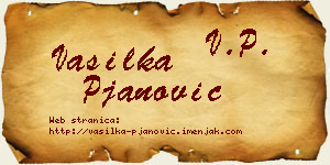 Vasilka Pjanović vizit kartica